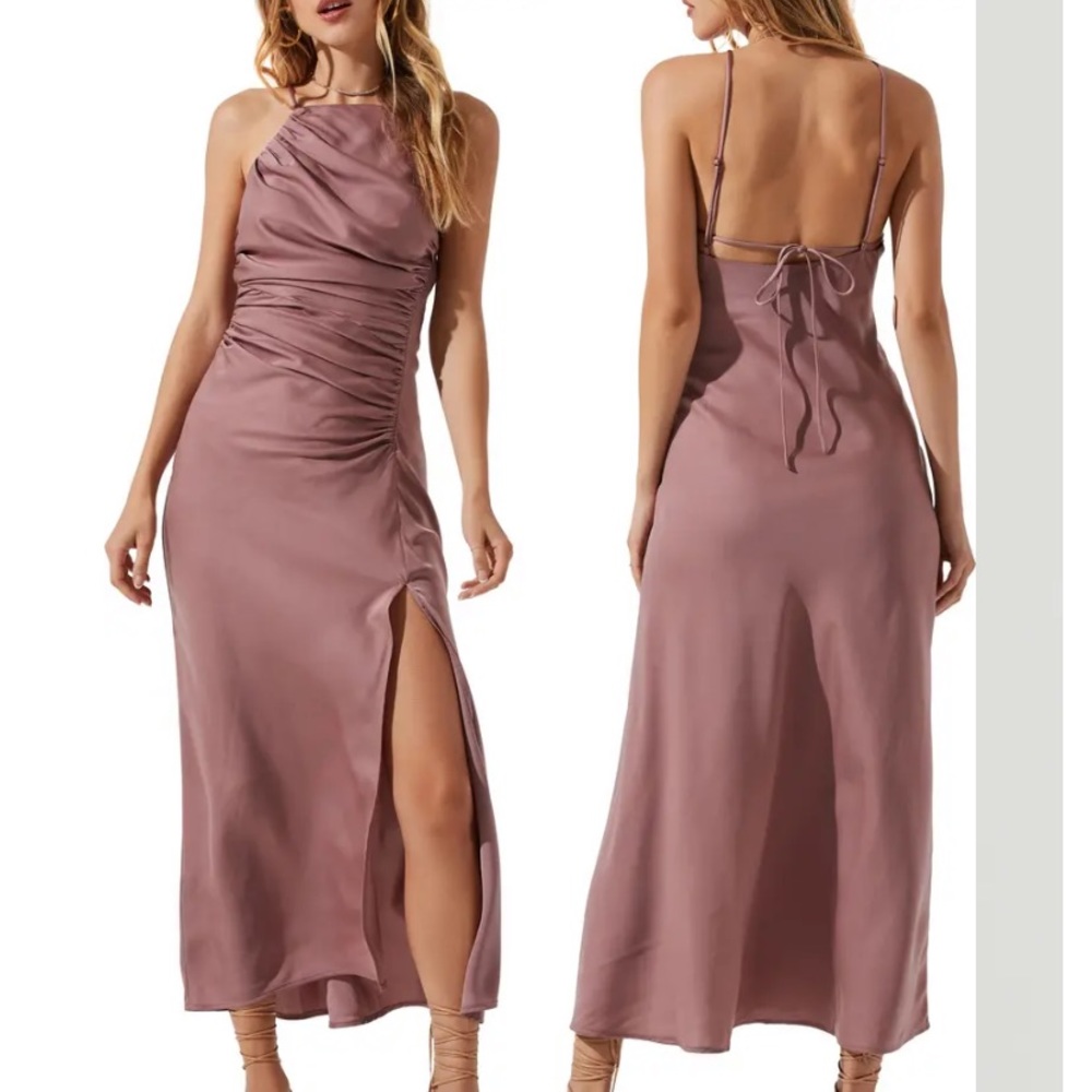 ASTR Silk Maxi Dress